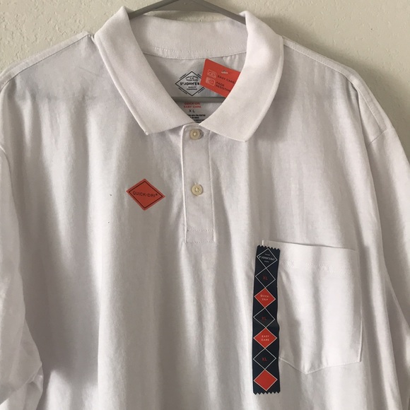 St. John’s Bay white polo shirt - Picture 2 of 6